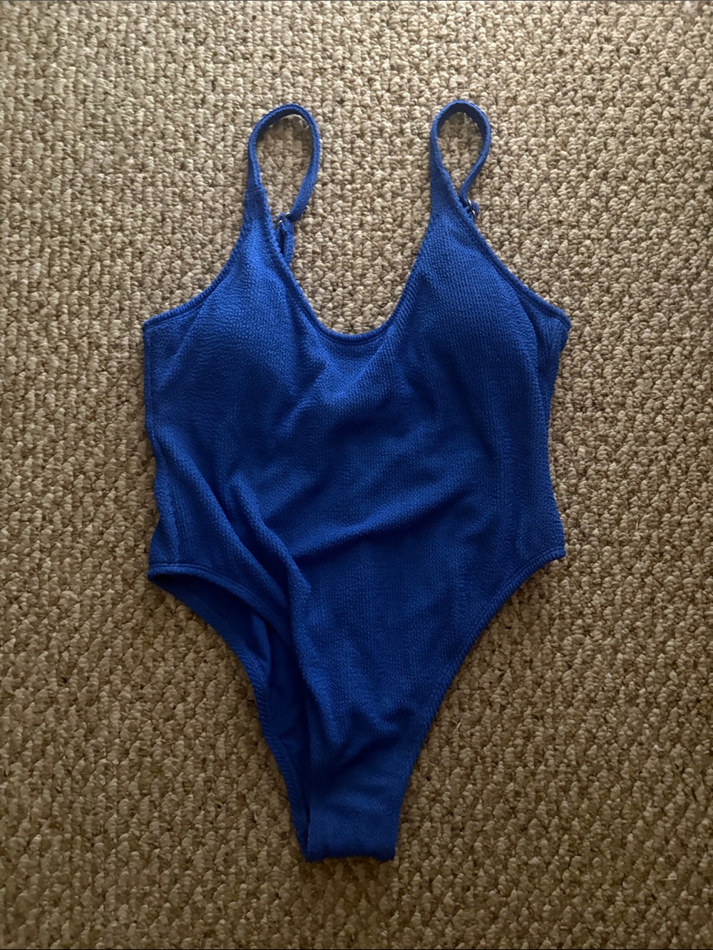 Target Royal Blue Textured One-Piece Swimsuit